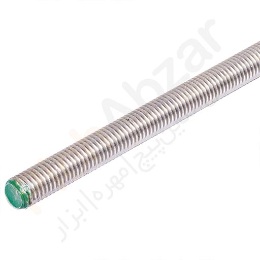 پیچ راد متری استیل 304 سایز 6 میلیمتر